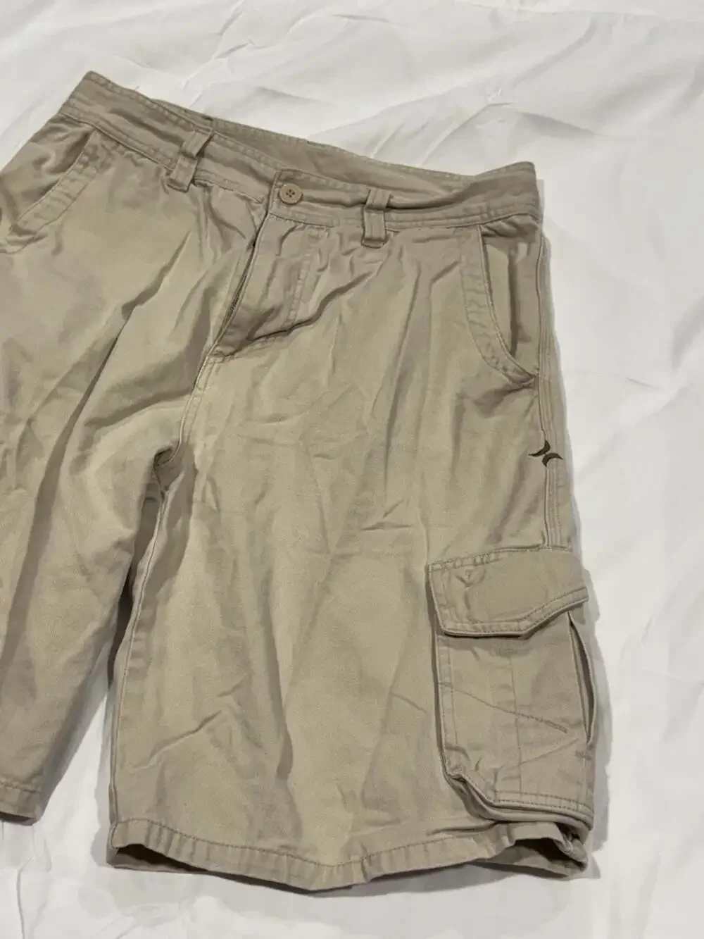 Hurley Men's Tan Khaki Cargo Shorts Size 32